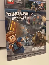 Lego Jurassic World Dino Lab Secrets Book With Dr. Wu Minifigure