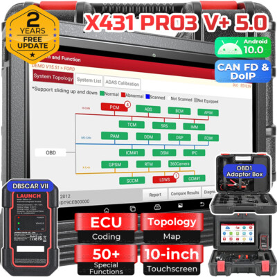 LAUNCH X431 V+ V5.0 PRO 5 Profi OBD2 Diagnosegerät ALLE SYSTEM Key Programmier