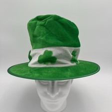Saint St Patricks Day Green Shamrock Hat Adult Size Fits Most 