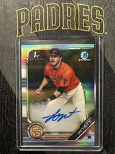 2019 Bowman Draft Chrome Pick Refractor /499 Logan Wyatt #CDA-LW Auto Giants