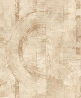 Vliestapete Rasch Grafisch Halbkreise Creme Gold Glanz 554762 (4,86€/1Qm)