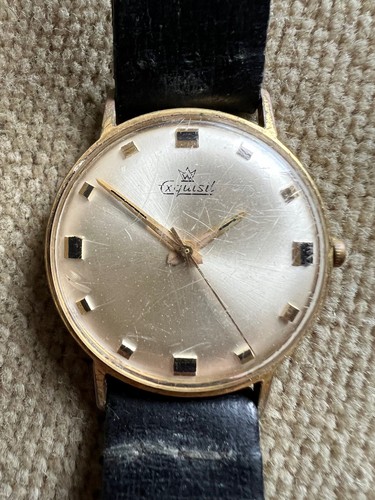 Vintage Exquisit Armbanduhr Handaufzug PUW 360 - 33 mm ca. 1948