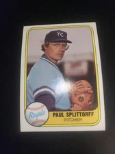 1981 Fleer Kansas City Royals Baseball Card You Pick The Player