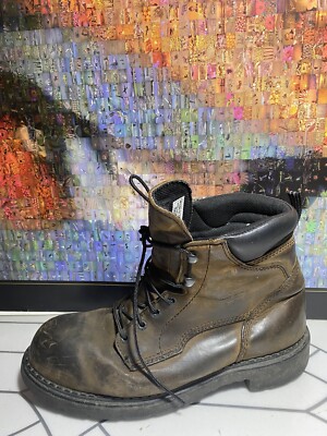 Red Wing 2206 Men's Size 10.5 H Brown Leather Steel Toe Waterproof