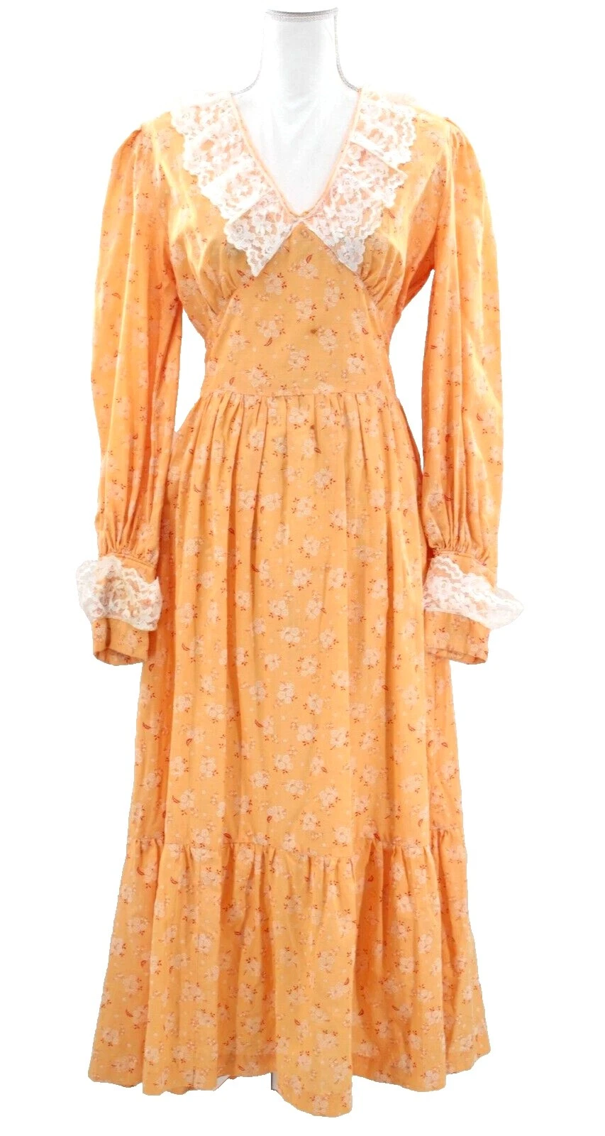 Ropa Vintage Eduardiano Blanco 1970s para Mujer