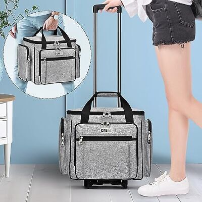 Rolling Craft Bag, Rolling Tote Bag with Wheels for Women, Rolling Teacher  Bag w