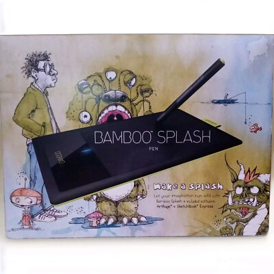 Wacom CTL471 Bamboo Splash Pen Drawing Tablet Windows Mac Sketchbook Express