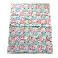 Handmade Vintage Animal Baby Blanket Gender Neutral Measures Approx. 35" by 42"