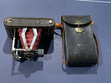 1920s Kodak NO. 1A Folding Pocket Kodak RED with CASE - Beautiful 