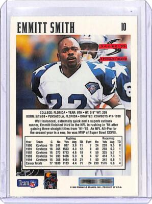 1995 Score #10 Emmitt Smith Dallas Cowboys Football Card NM-MT ID