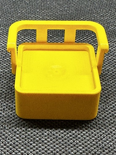 Unique Vintage 1980's LEGO DUPLO ( 3 ) Furniture Yellow Chairs with Backs - Picture 12 of 15
