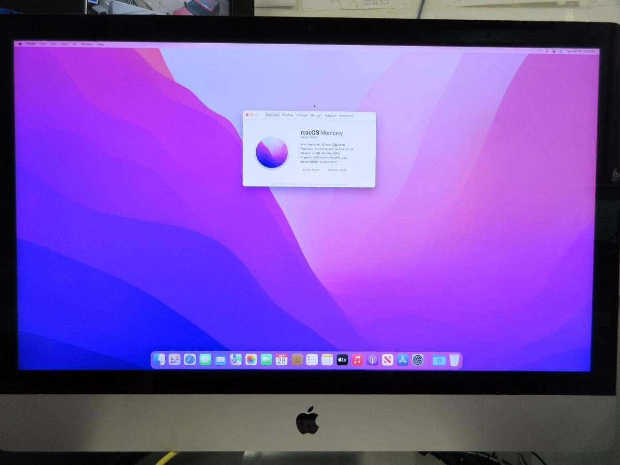 iMac Retina 5K  27inch Late 2015 1TB