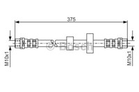 Bosch 1 987 476 698 Brake Hose For VW