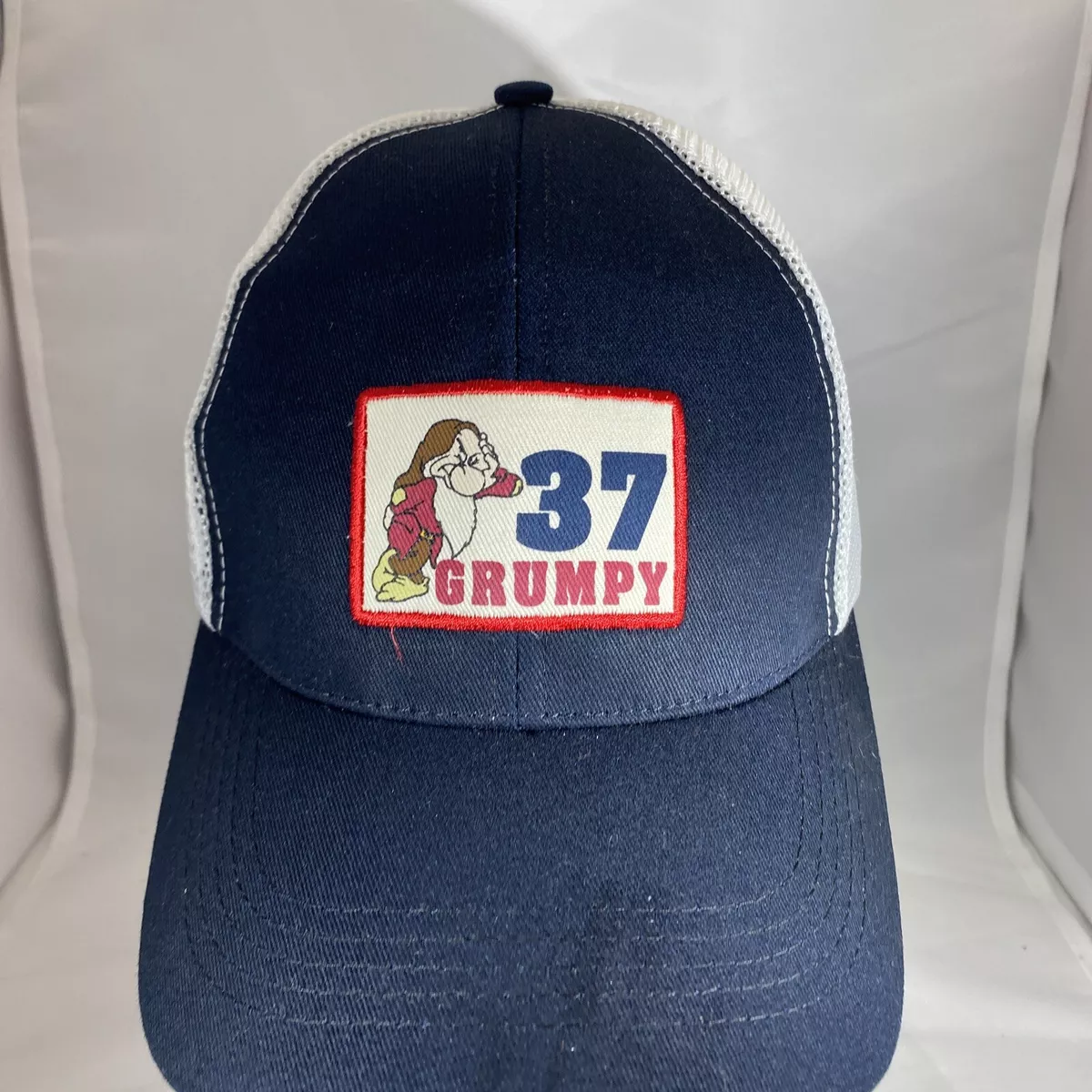 Grumpy 37 Cap Hat Snapback 100 Cotton Mesh Back Walt Disney World