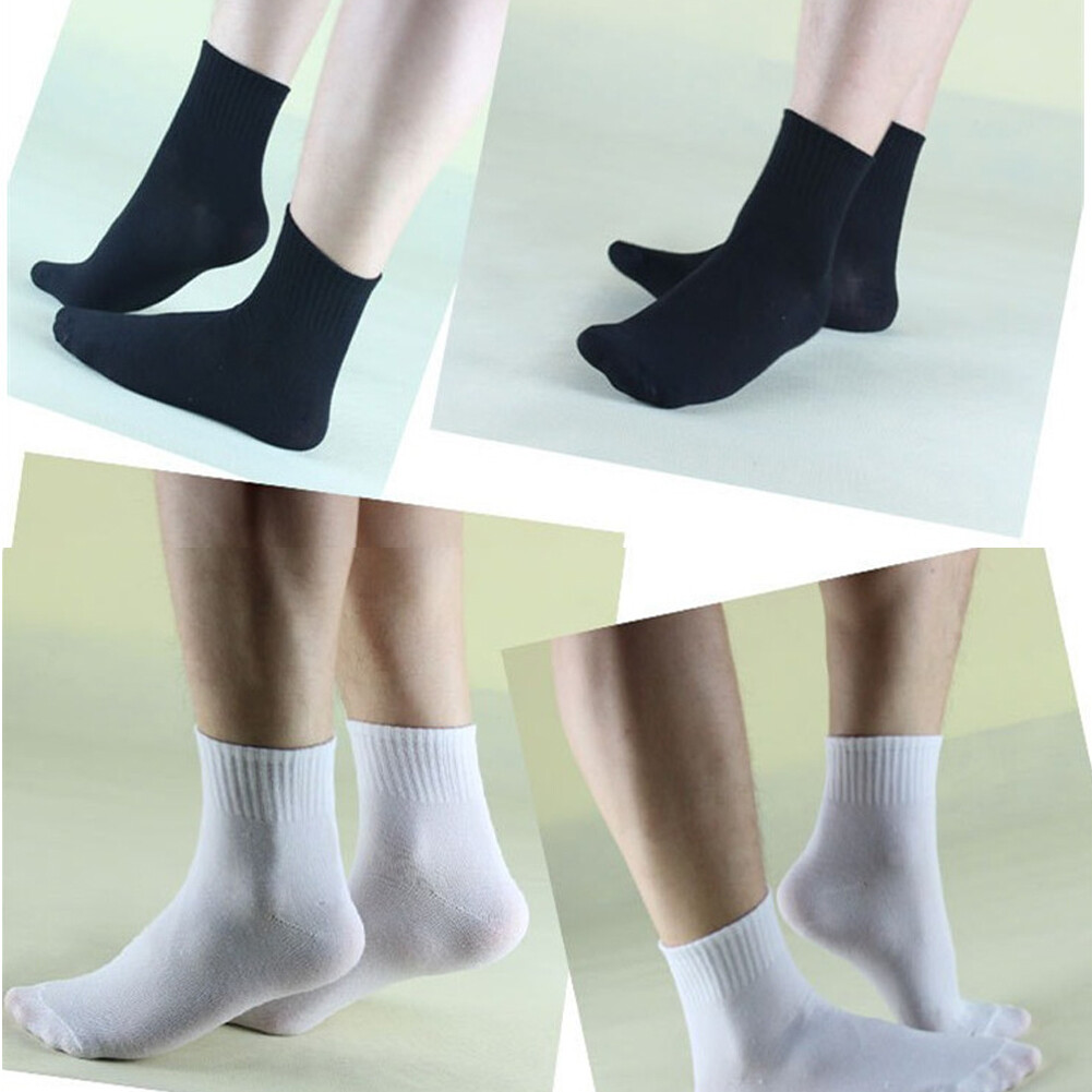 1 Pair Mens Womens Ankle Athletic Socks Cotton Low Cut Casual Sport Size 9-13