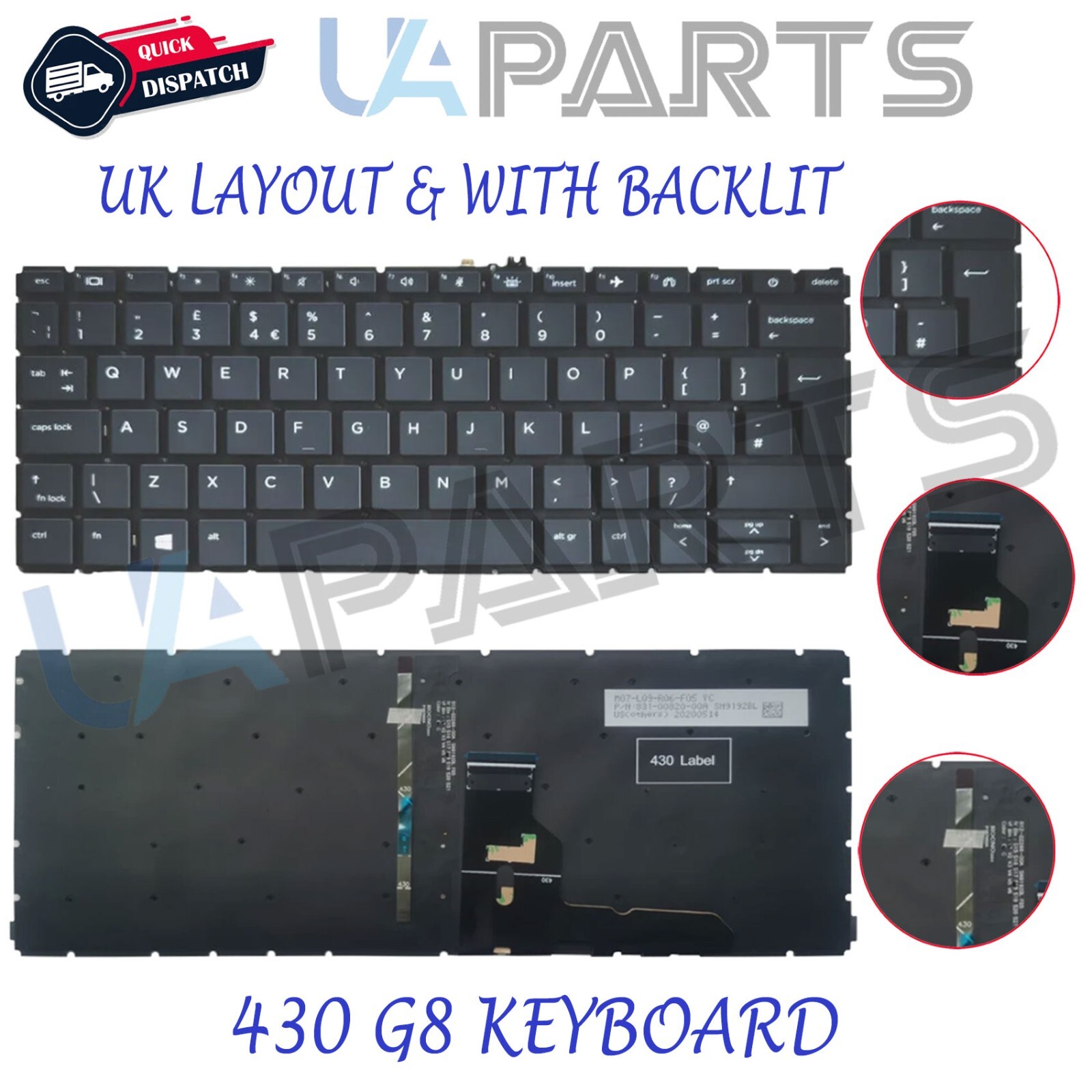 HP ProBook 430 G8 Laptop Keyboard Replacement