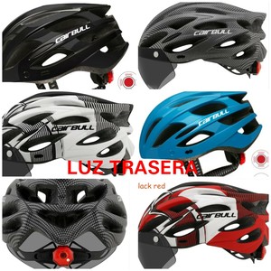 Casco De Bici Y Patinete Con Luz Trasera Y Visera Desmontable Mtb Xiaomi M365 Ebay