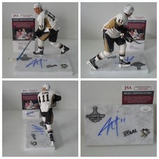 Jordan Staal Signed Pittsburgh Penguins Mcfarlane 2009 Stanley Cup Base JSA COA