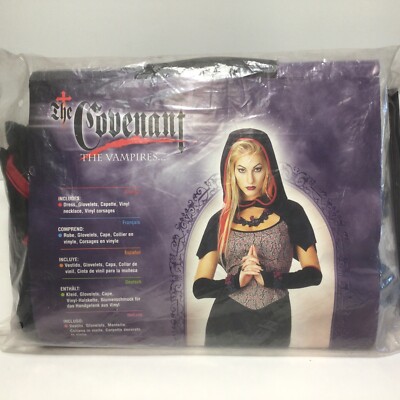 New. DARK ROSE MAIDEN COSTUME Adult Women Vampires Covenant Gothic Up To Size 12