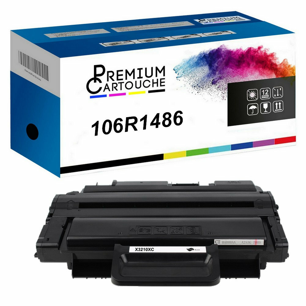 Toner noir compatible Xerox 106R01486 pour imprimante laser