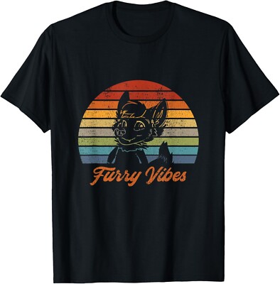 Retro Furry Fandom Furry Vibes - Cute OwO Fursuit T-Shirt Gift Unisex T-Shirt