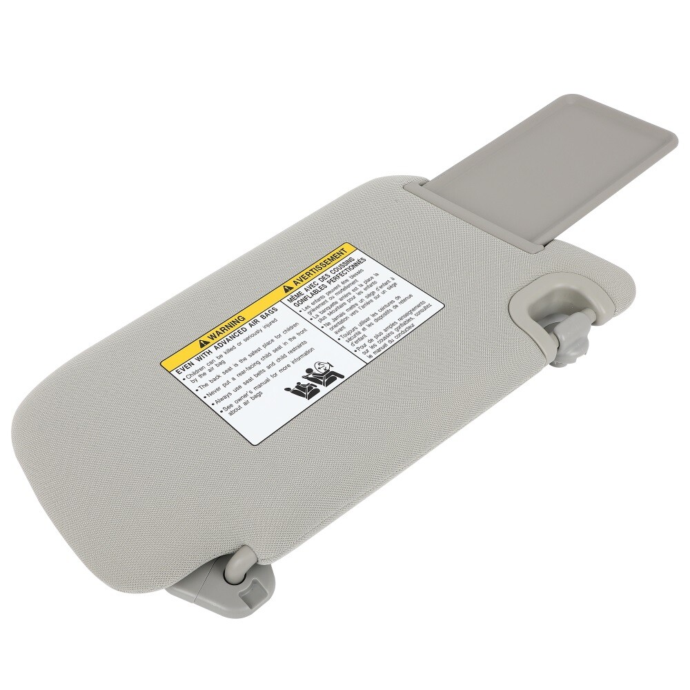 Driver Side Gray Sun Visor Without Sunroof For 2012-2019 Nissan LEAF Sentra