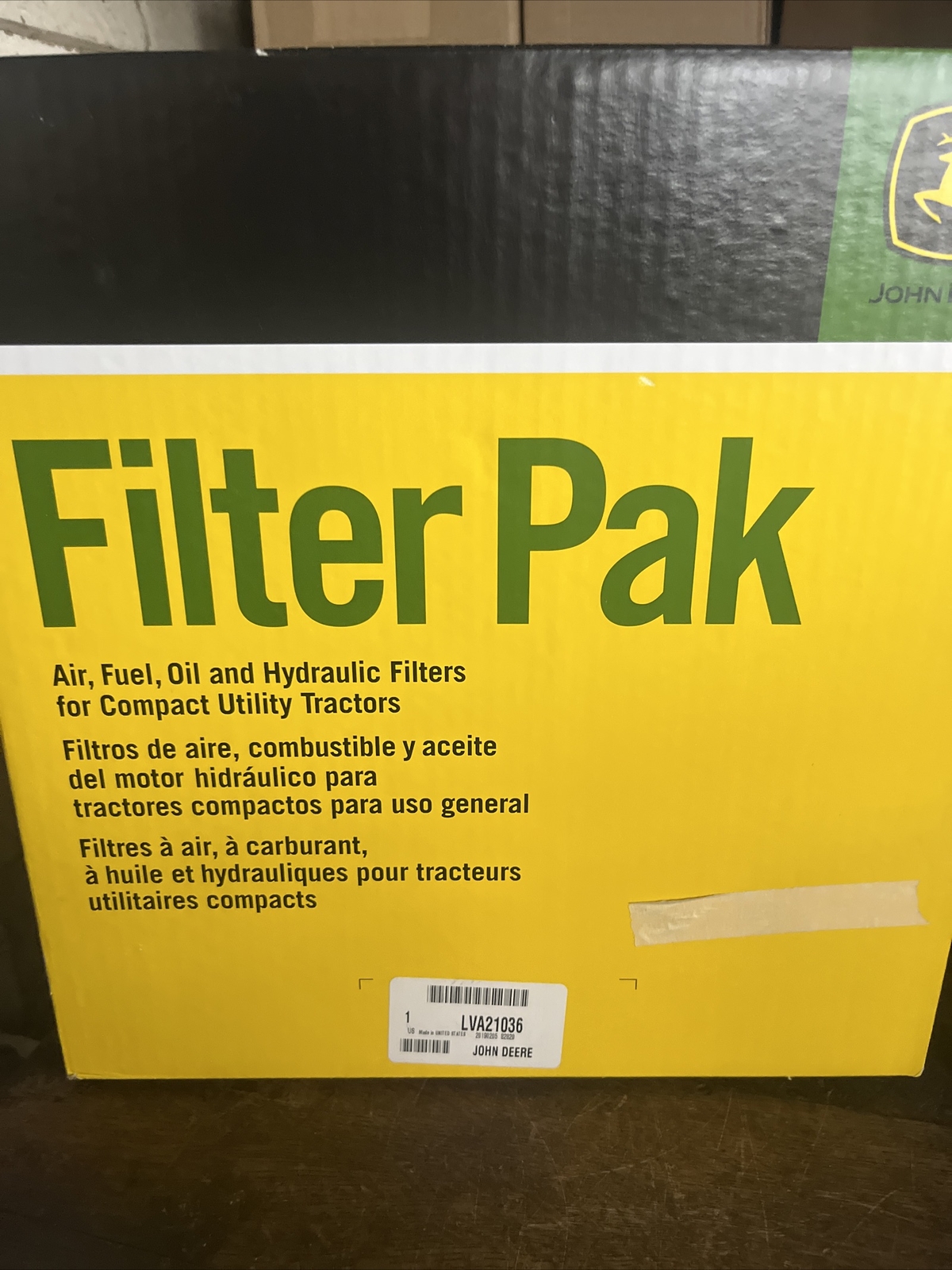 NOS John Deere OEM Filter Kit LVA21036 eBay