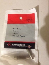 Time-Delay Ceramic 1 Amp 250 Volt 1 1/4x1/4 Fuses 270-0153 RadioShack Pack Of 2