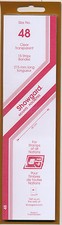 Showgard Stamp Mounts Size 48/215 mm - CLEAR (Pack of 15) (48x215  48mm)  STRIP