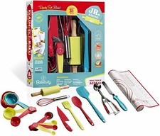Baketivity 31-Piece Kids Baking Set with 12 Free Recipe Cards - Complete...
