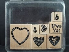 Stampin' Up rubber stamp set, LOVE YA 1999
