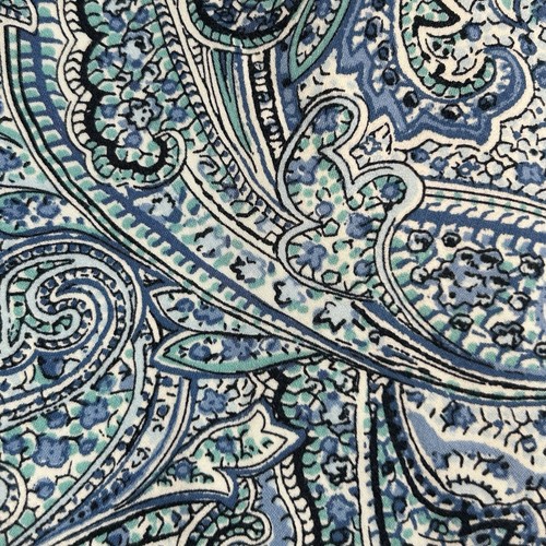 Talbots Heritage Womens 4 Petite Blue Paisley Side Zip Straight Leg Dress Pants - Picture 8 of 8