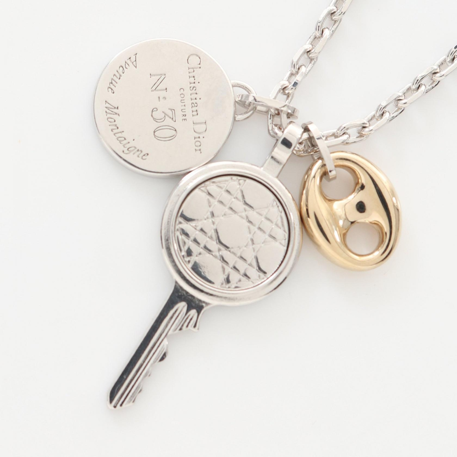 DIOR HOMME Necklace Pendant Stainless Steel Silver Gold NEW unisex