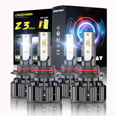 For Chrysler Pacifica 2017 2018 2019 2020 Combo LED Headlight Bulbs Hi-Lo Beam