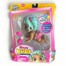 Little Live Babies Bizzy Bubs - Poppy Crawling Baby Doll With Blue Hair