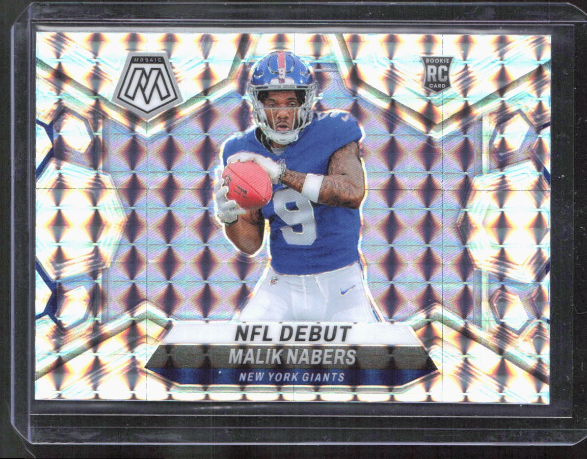 2024 Panini Mosaic #284 Malik Nabers Silver PRIZM