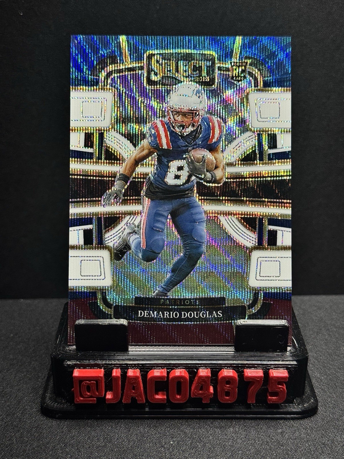 Demario Douglas #68 TRI-COLOR PRIZM 2023 Panini Select Concourse /259 RC