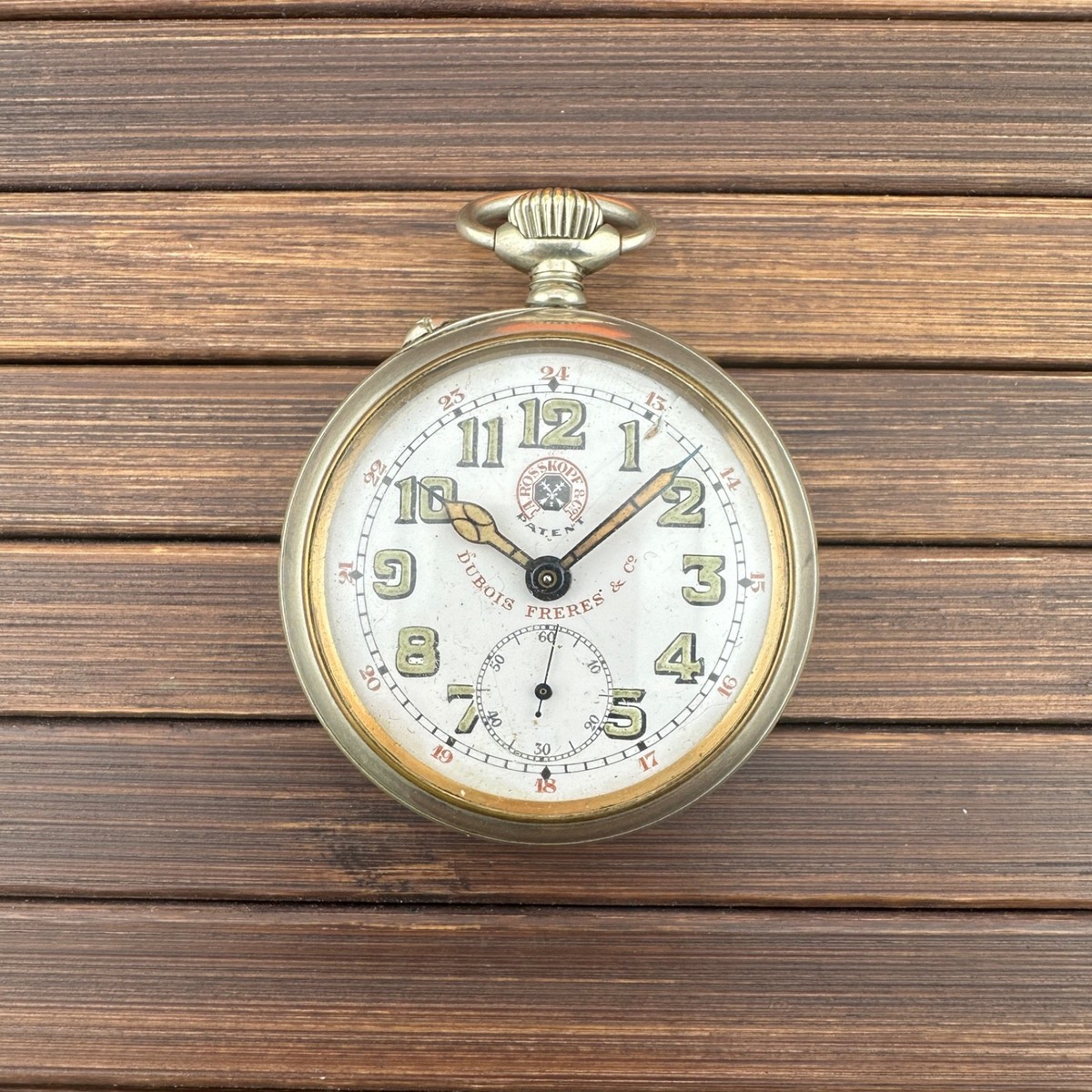 Orologio Tasca Roskopf Argento 52mm, Perfettamente funzionante con