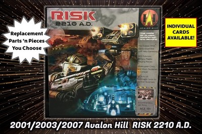 Risk 2210 AD Global Domination Game Replacement Pieces/Parts Avalon Hill 2001