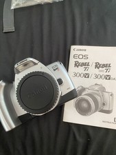Canon EOS Rebel Ti 35mm SLR Film Camera Body Autofocus Date Flash Silver/Black