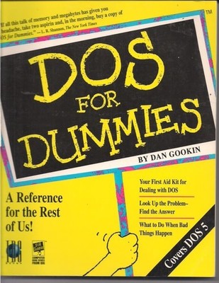 DOS for Dummies by Gookin, Dan, Good Book
