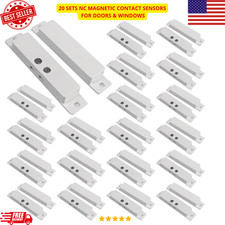 Sets NC Magnetic Door Window Contact Sensor Alarm Reed Switch White Surface