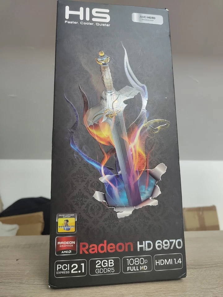 HIS Radeon HD 6970 2GB Original Box Rare Tested Graphics Card - Image 2 of 4