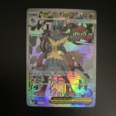 Pokémon CCG Mega Lucario ex SAR Full Art Holo Customs Karte China