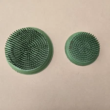 Lot of 2 Vintage Green Flower Pin Frogs Vogue #5 3-5/8" (NOS) & #3 2-5/8"