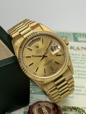 Rolex Day-Date - 18238 - Champagne Dial - Year 1989 - Full Set UK Watch- £14,250