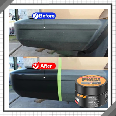 Car Plastic & Leather Restorer   Black & Glossy, Interior 50g