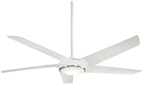 Minka Aire Raptor 60" Ceiling Fan - Flat White 5-Blade Remote Control - Picture 1 of 2