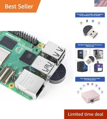 Versatile USB Microphone for Raspberry Pi & Pironman - Plug-and-Play Convenience