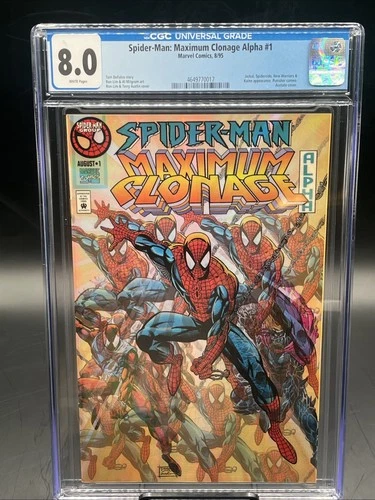 Spider-Man: Maximum Clonage Alpha #1 (Marvel Comics August 1995) CGC Graded 8.0